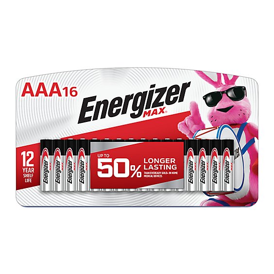 Energizer MAX AAA Alkaline Batteries -16 Count