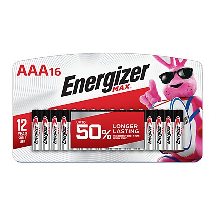 Energizer MAX AAA Alkaline Batteries -16 Count - Image 1