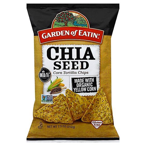 Garden of Eatin Tortilla Chips Corn Chia Seed - 7.5 Oz