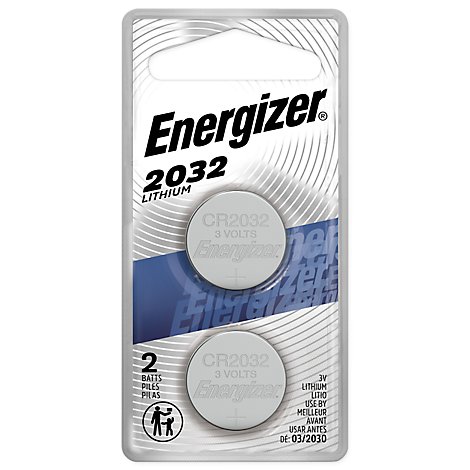 Energizer 2032 Lithium Coin Batteries - 2 Count