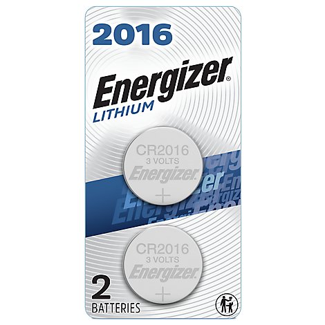 Energizer 2016 Lithium Coin Batteries - 2 Count