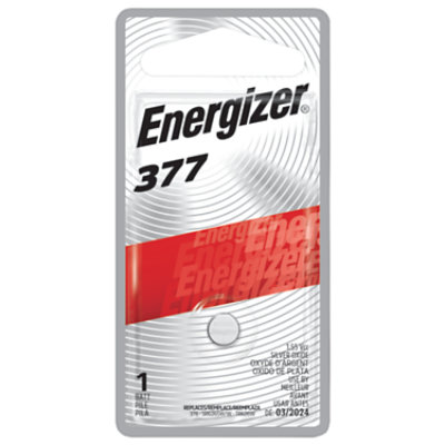 Energizer 377 1.5 Volt Silver Oxide Button Cell Batteries - Each - Image 1