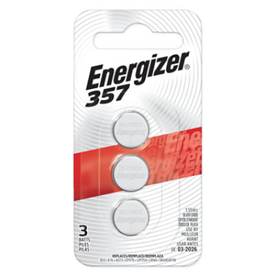 Energizer 357 1.5 Volt Silver Oxide Button Cell Batteries - 3 Count - Image 4