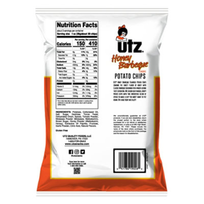 Utz Honey BBQ Potato Chips - 2.75 Oz - Image 6