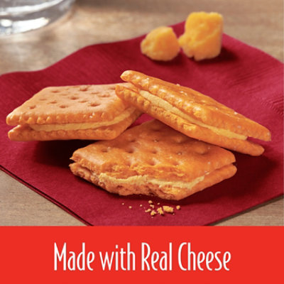 Keebler Sandwich Crackers Cheese and Cheddar Single Serve Snack Crackers 8 Count - 11 Oz - Image 3