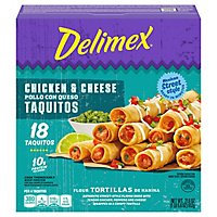 Delimex Chicken & Cheese Large Flour Taquitos Frozen Snack Box - 18 Count - Image 2