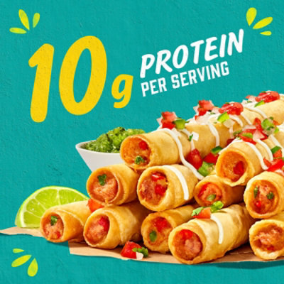 Delimex Chicken & Cheese Large Flour Taquitos Frozen Snack Box - 18 Count - Image 2