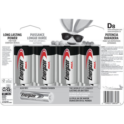 Energizer MAX D Cell Alkaline Batteries - 8 Count - Image 4