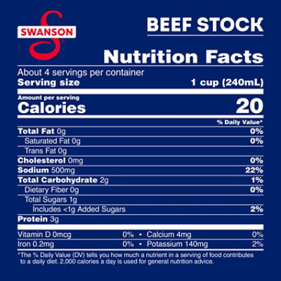 Swanson 100% Natural Beef Stock - 32 Oz - Image 3