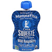 Mamma Chia Organic Vitality Snack Chia Squeeze Wild Raspberry - 3.5 Oz - Image 2