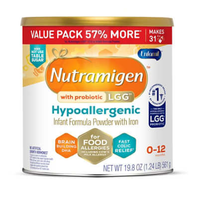 Enfamil Nutramigen Infant Formula Milk Powder Hypoallergenic & Lactose Free Can - 19.8 Oz. - Image 1