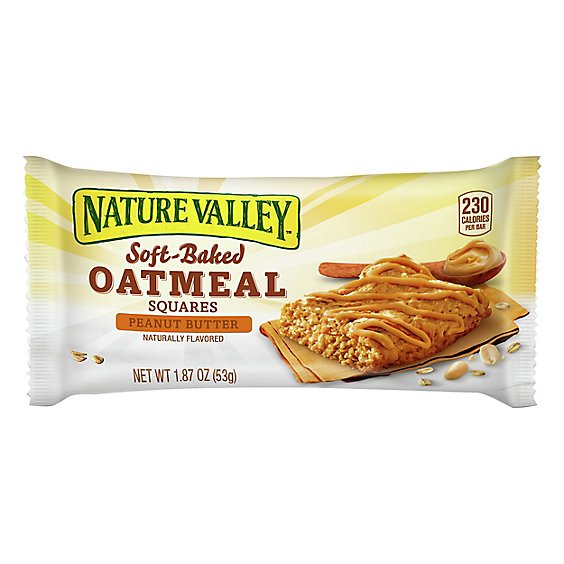 Nature Valley Oatmeal Squares Soft-Baked Peanut Butter - 1.87 Oz
