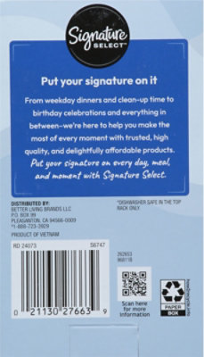 Signature SELECT Everyday Heavy Duty Plastic Spoons Box - 48 Count - Image 2