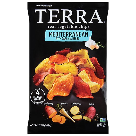 TERRA Vegetable Chips MediTERRAnean Herbs & Hint of Lemon - 5 Oz