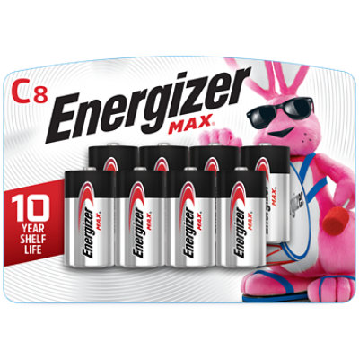 Energizer MAX C Cell Alkaline Batteries - 8 Count - Image 1