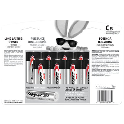 Energizer MAX C Cell Alkaline Batteries - 8 Count - Image 2