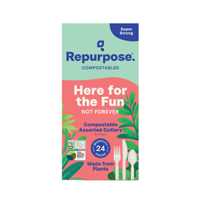 Repurpose Utensils Compostable Assorted - 24 Count