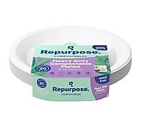 Repurpose Plates Sectional BPA-Free Compostable 9 Inch Shrink Wrapped - 20 Count
