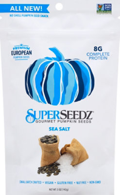 SuperSeedz Pumpkin Seeds Gourmet Sea Salt - 5 Oz - Image 2