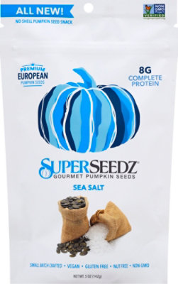 SuperSeedz Pumpkin Seeds Gourmet Sea Salt - 5 Oz