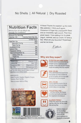SuperSeedz Pumpkin Seeds Gourmet Cinnamon & Sugar - 5 Oz - Image 3