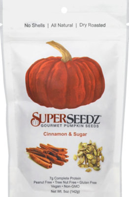 SuperSeedz Pumpkin Seeds Gourmet Cinnamon & Sugar - 5 Oz - Image 2
