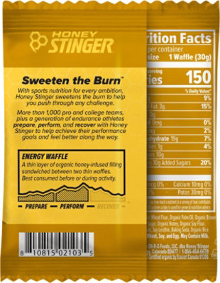 Honey Stinger Waffle Honey Bag - 1 Oz - Image 5