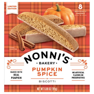Nonni's Biscotti Pumpkin Spice Limited Edition - 6.88 Oz
