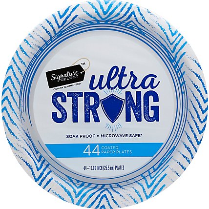 Signature SELECT Plates Paper Ultra Strong Coated 10 Inch - 44 Count - Image 2