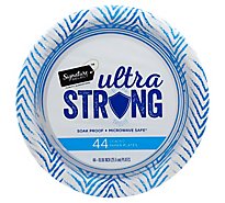 Signature SELECT Plates Paper Ultra Strong Coated 10 Inch - 44 Count