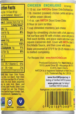 HATCH Sauce Enchilada Gluten Free Green Chile Mild Can - 15 Oz - Image 6