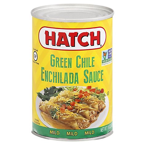 HATCH Sauce Enchilada Gluten Free Green Chile Mild Can - 15 Oz