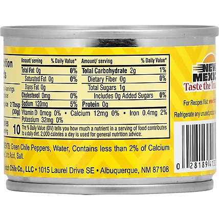 HATCH Select Green Chiles Gluten Free Diced Fire-Roasted Mild Can - 4 Oz - Image 6