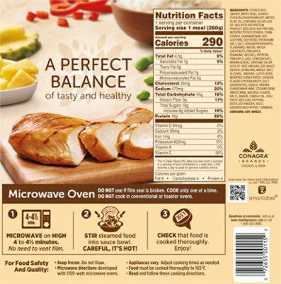 Healthy Choice Cafe Steamers Pineapple Chicken Frozen Meal - 9.9 Oz - Image 6