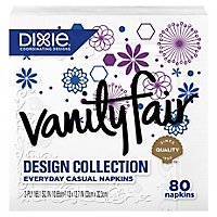 Vanity Fair Everyday Casual Napkins Design Collection Printed 2 Ply - 80 Count - Image 3