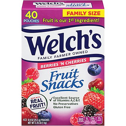 Welchs Fruit Snacks Berries N Cherries - 40-0.9 Oz - Image 3