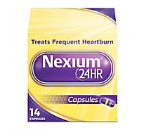 Nexium 24HR Delayed Release Heartburn Relief Capsule Esomeprazole Magnesium Acid Reducer - 14 Count