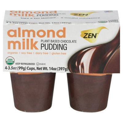 Zen Almond Milk Pudding Chocolate - 4-3.5 Oz