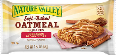 Nature Valley Oatmeal Squares Soft-Baked Cinnamon Brown Sugar - 1.87 Oz - Image 2
