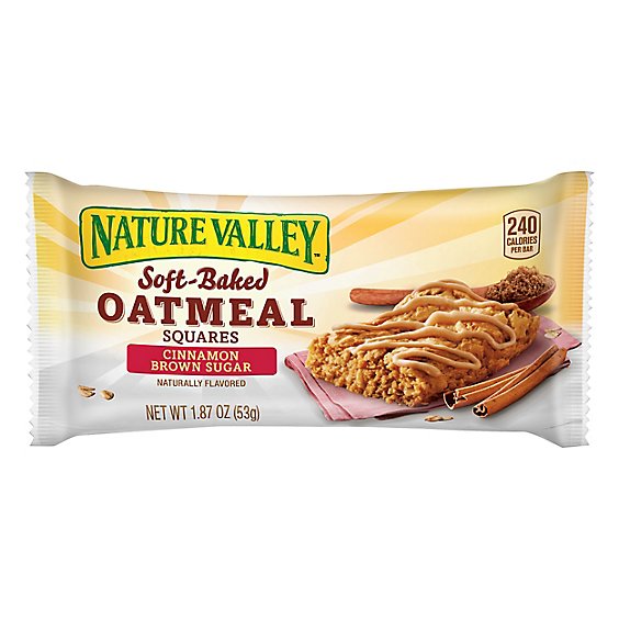 Nature Valley Oatmeal Squares Soft-Baked Cinnamon Brown Sugar - 1.87 Oz