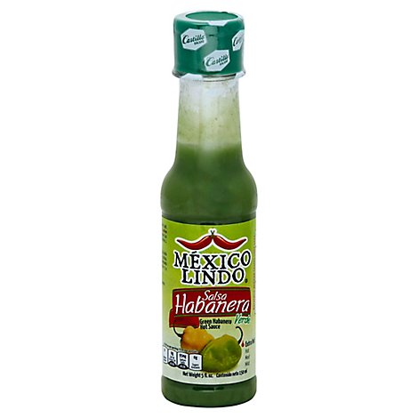 Castillo Salsa Habanera Green Extra Hot Bottle - 5 Fl. Oz.