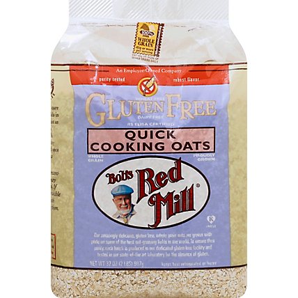 Bobs Red Mill Rolled Oats Gluten Free Quick Cooking - 32 Oz - Image 2
