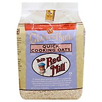 Bobs Red Mill Rolled Oats Gluten Free Quick Cooking - 32 Oz - Image 1