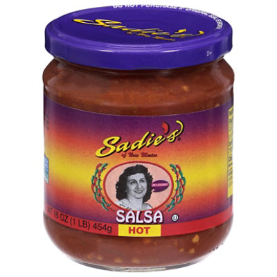Sadies Salsa Hot Jar - 16 Oz - Image 2