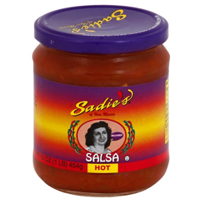 Sadies Salsa Hot Jar - 16 Oz - Image 1