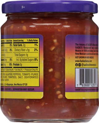 Sadies Salsa Not As Hot Jar - 16 Oz - Image 5