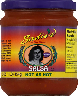 Sadies Salsa Not As Hot Jar - 16 Oz - Image 2