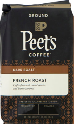 Peets Coffee Coffee Ground Deep Roast French Roast - 20 Oz - Image 2