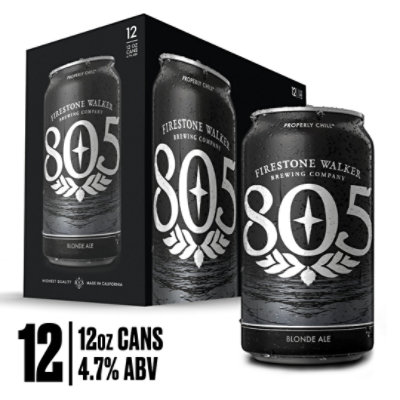 Firestone Walker 805 Blonde Ale Cans - 12-12 Fl. Oz. - Image 1