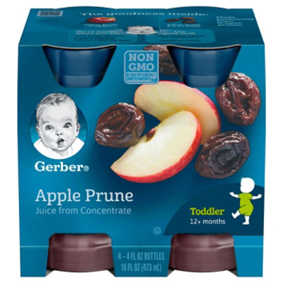 Gerber Apple Prune Fruit Juice Bottle - 6-4 Fl. Oz. - Image 4